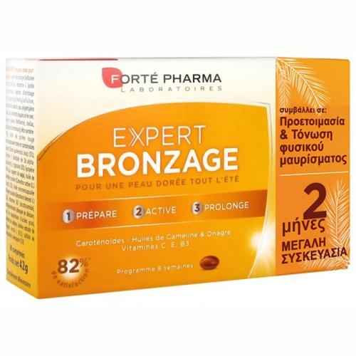 Forte Pharma Expert Bronzage Tanning Formula Συμπλήρωμα Διατροφής για Ενίσχυση της Άμυνας του Δέρματος & Ενεργοποίηση της Μελανίνης 56tabs